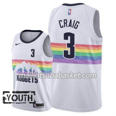 Maillot Enfant Denver Nuggets Torrey Craig 3 2018-19 Nike City Edition Blanc Swingman